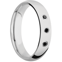 14K White Gold + Polish Finish