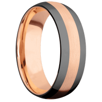 14K Rose Gold + Satin Finish