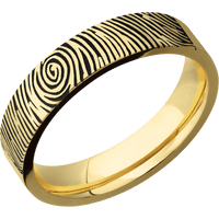 10K Yellow Gold + Satin Finish