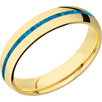 14K Yellow Gold + Polish Finish