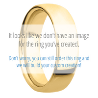 14K Yellow Gold + Satin Finish