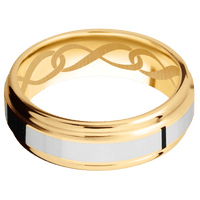 14K Yellow Gold + Polish , Polish Finish