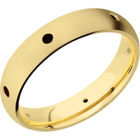 14K Yellow Gold + Satin Finish