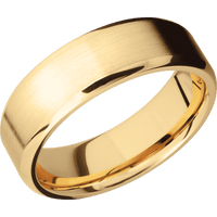 14K Yellow Gold + Satin , Polish Finish