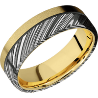 10K Yellow Gold + Sand Finish