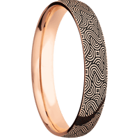 14K Rose Gold + Polish Finish