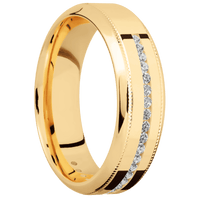 14K Yellow Gold + Polish , Polish Finish