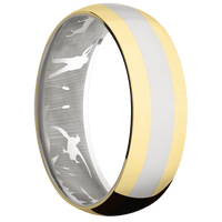 14K White Gold + Polish Finish