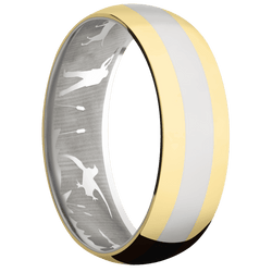 14K White Gold + Polish Finish
