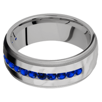 Titanium + Rockpolish , Bead Finish