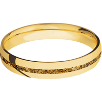18K Yellow Gold + Polish Finish