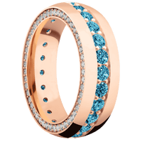 18K Rose Gold + Polish Finish