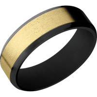 Zirconium + Polish , Satin Finish + Black