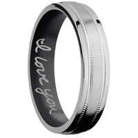 Palladium Silver + Satin , Polish Finish + Dark Grey