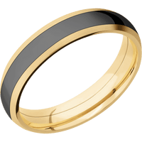 10K Yellow Gold + Satin Finish