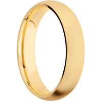 10K Yellow Gold + Satin Finish