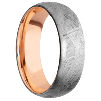 Meteorite + None Finish + 10K Rose Gold