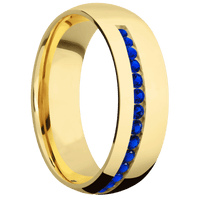 18K Yellow Gold + Polish Finish