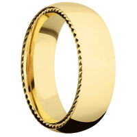 14K Yellow Gold + Polish Finish
