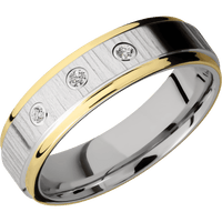 10K White Gold + Treebark1 , Polish Finish