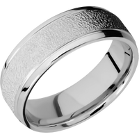 Palladium Silver + Stipple , Polish Finish