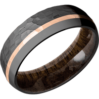Zirconium + Hammer , Polish Finish + Walnut