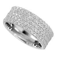 Platinum band with 93 Round Lab Grown Diamond having TCW-1.4