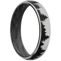 Titanium + Satin Finish + Forged Carbon Fiber