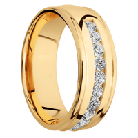 14K Yellow Gold + Polish , Polish Finish