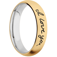 10K Yellow Gold + Satin Finish + Cobalt Chrome