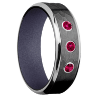 Zirconium + Hammer , Bead Finish + Crushed Orchid