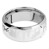 14K White Gold + Polish , Polish Finish