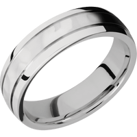 14K White Gold + Rockpolish , Polish Finish