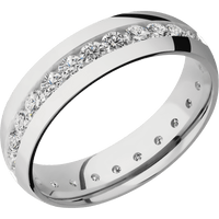 14K White Gold + Polish Finish