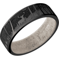 Zirconium + Satin Finish + Antler