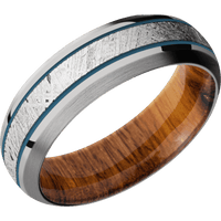 Titanium + Polish , Satin Finish + Desert Iron Wood
