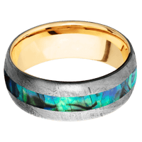 Meteorite + None Finish + 14K Yellow Gold