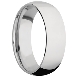 14K White Gold + Polish Finish