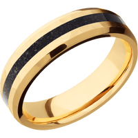 18K Yellow Gold + Hammer , Polish Finish