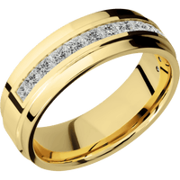14K Yellow Gold + Polish , Polish Finish