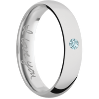 14K White Gold + Polish Finish