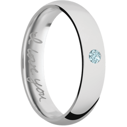 14K White Gold + Polish Finish
