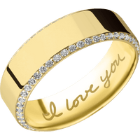 14K Yellow Gold + Polish , Polish Finish