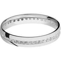 10K White Gold + Polish Finish