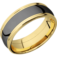 14K Yellow Gold + Polish , Polish Finish