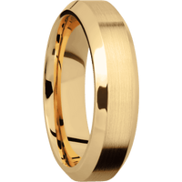 14K Yellow Gold + Satin , Polish Finish