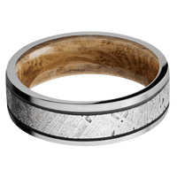 Palladium Silver + Satin Finish + Whiskey Barrel