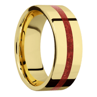 14K Yellow Gold + Polish Finish