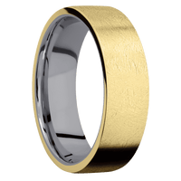 14K Yellow Gold + Distressed Finish + Tantalum