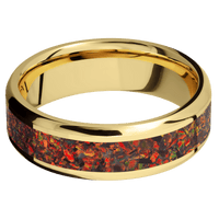 22K Yellow Gold + Polish , Polish Finish